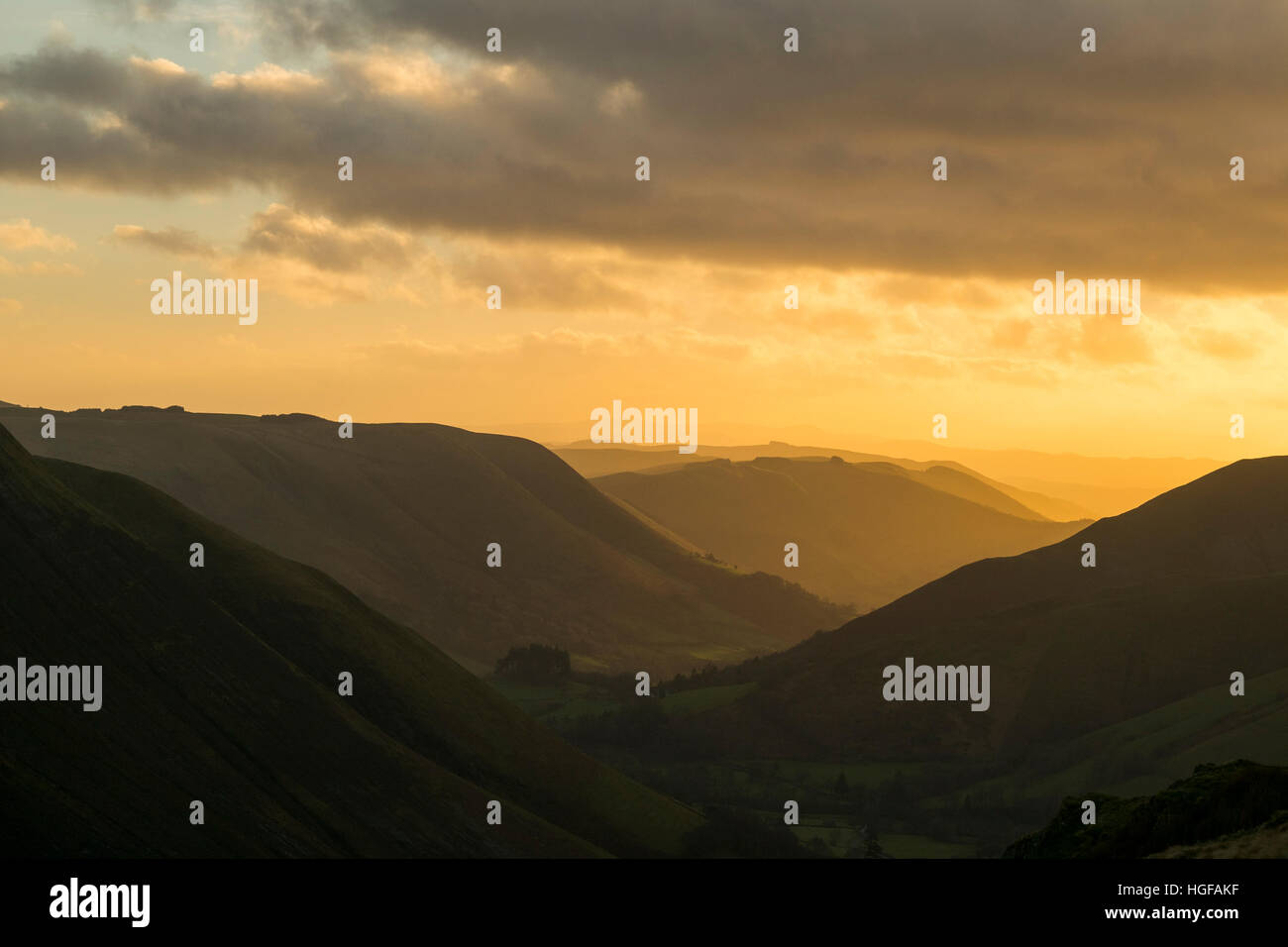 Bwlch y Groes, the highest mountain road pass in Wales, on the back