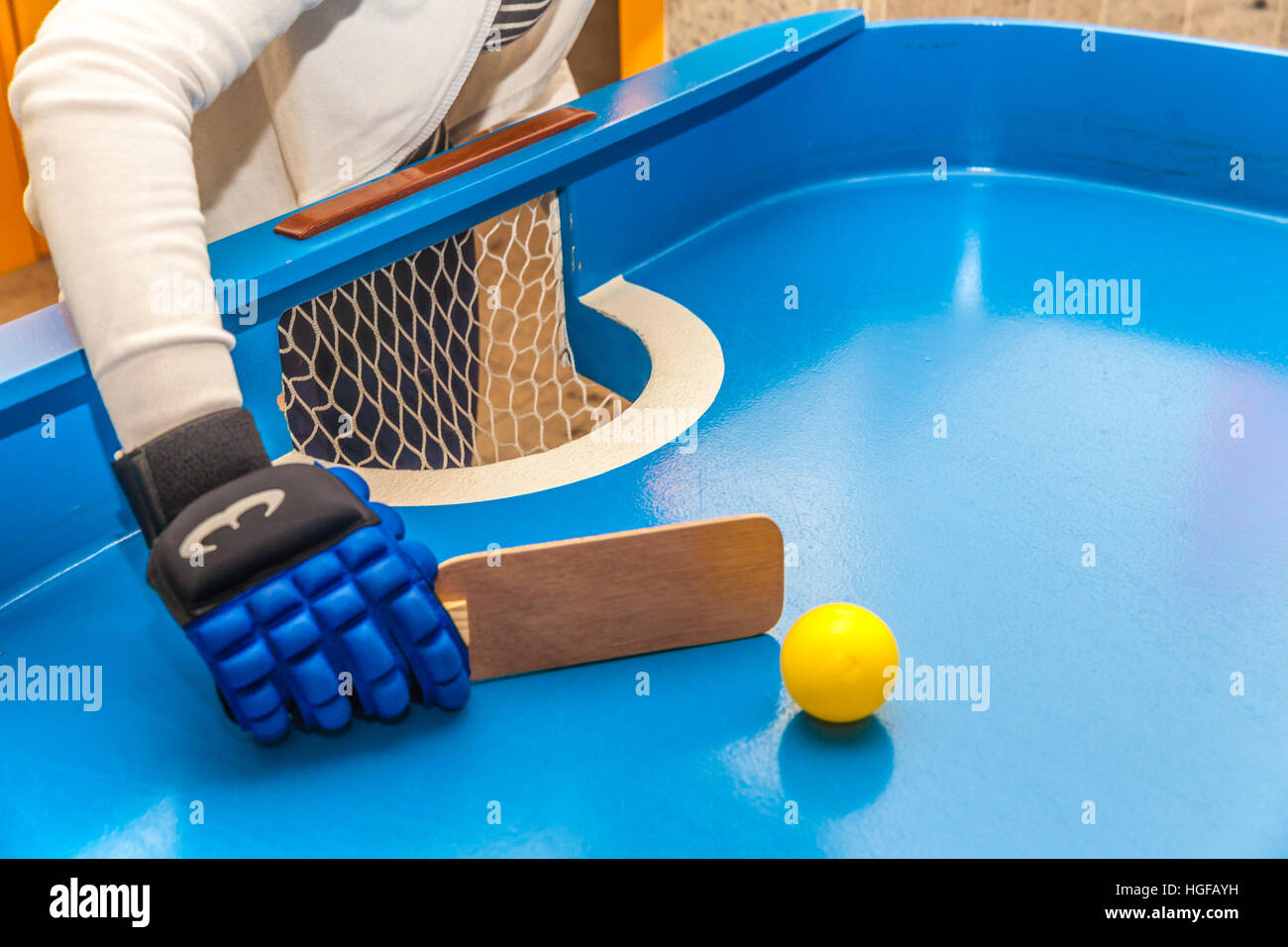 Blind people playing showdown game Stock Photo - Alamy