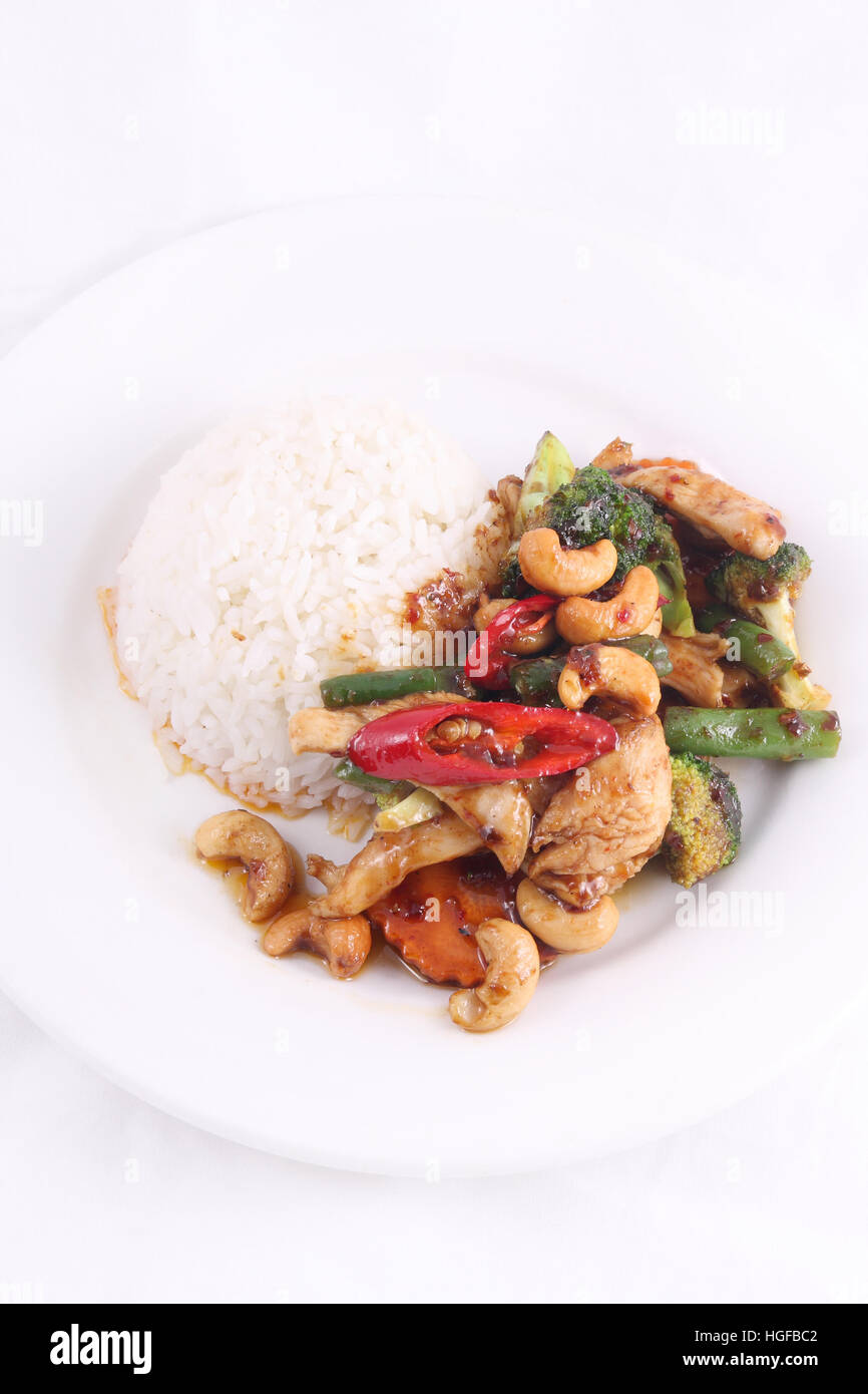 Stir fried with rice Stock Photo - Alamy