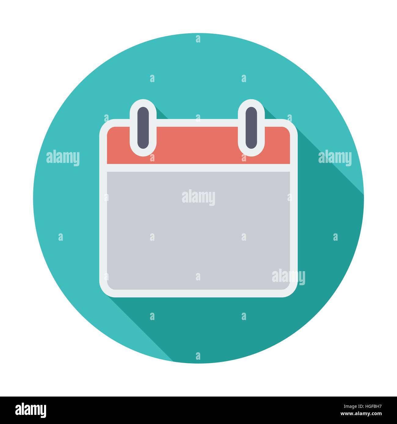 Calendar. Single flat color icon. Vector illustration Stock Vector ...