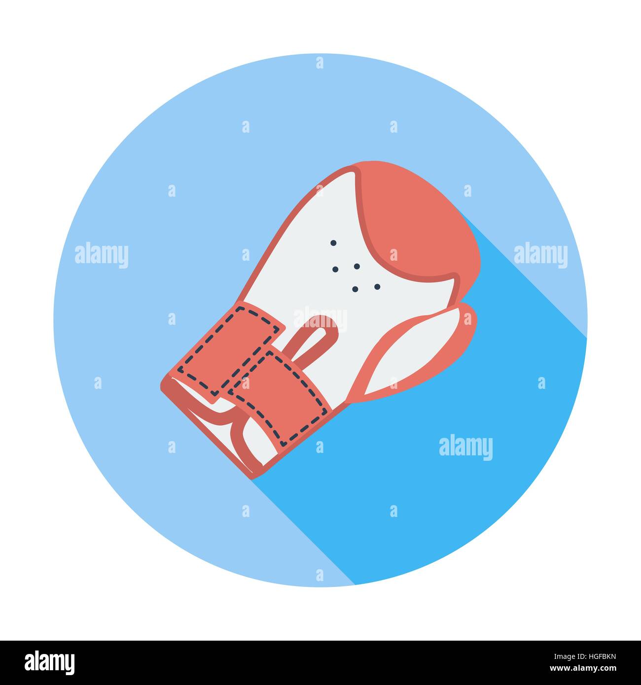 Boxing gloves. Single flat color icon. Vector illustration Stock Vector ...