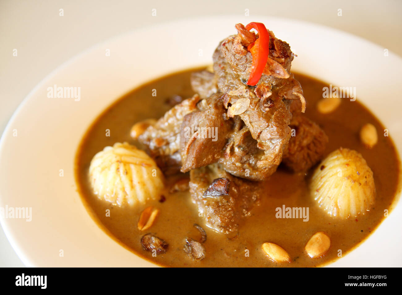 Massaman beef Stock Photo