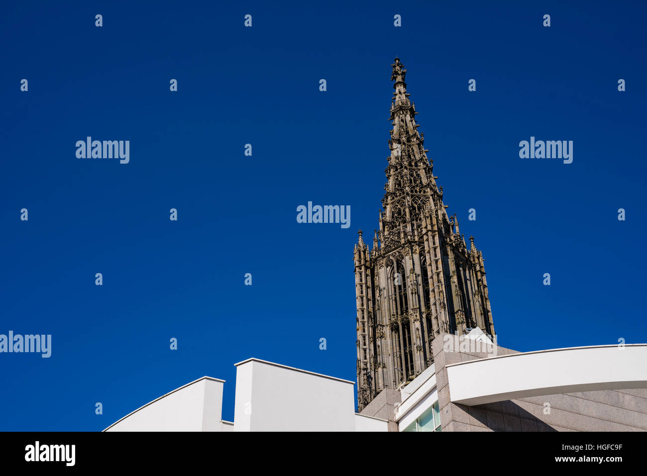 Ulm cathedral, town hall, Stock Photo