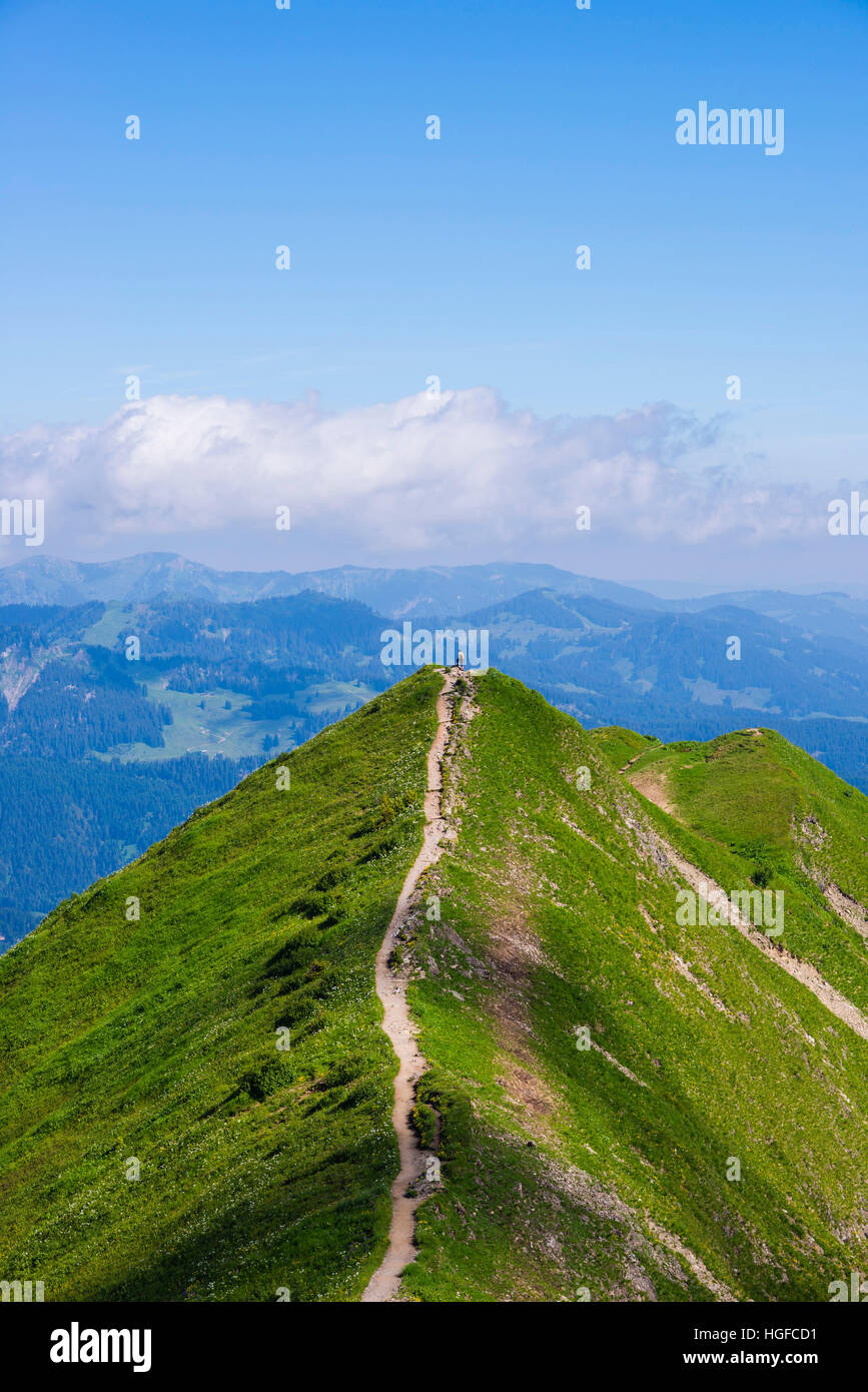 Hiking in the Allgäu alps Stock Photo - Alamy