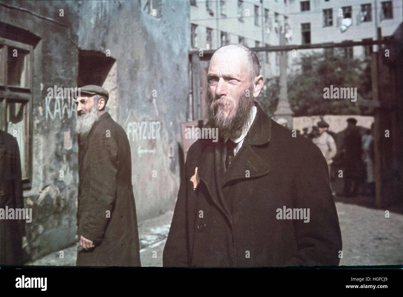 Ghetto Lodz, Litzmannstadt, Jews in the Ghetto, World War II, Poland 1940, World War II, Stock Photo