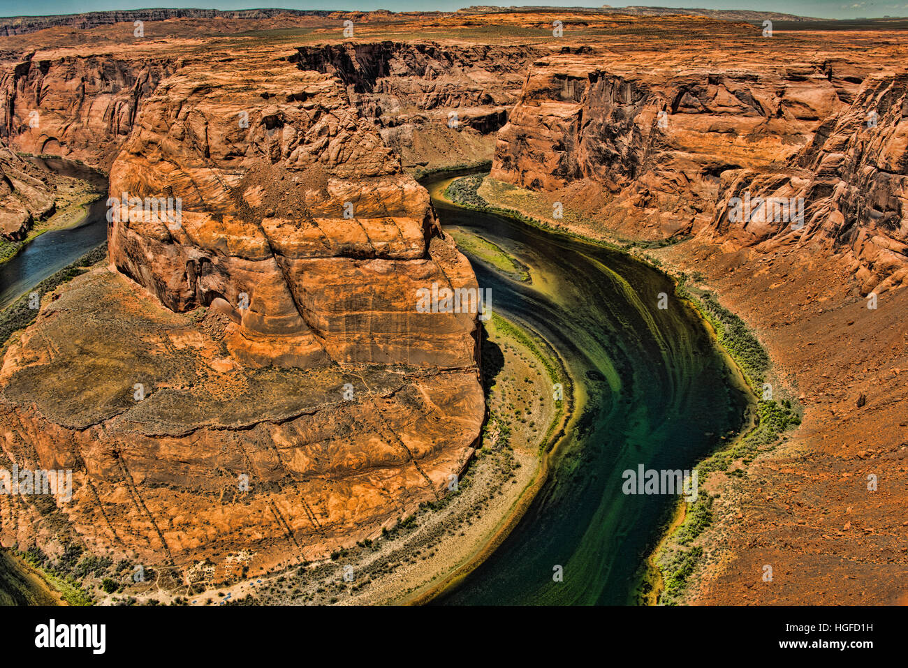 horseshoe bend of the Colorado river, Arizona Stock Photo