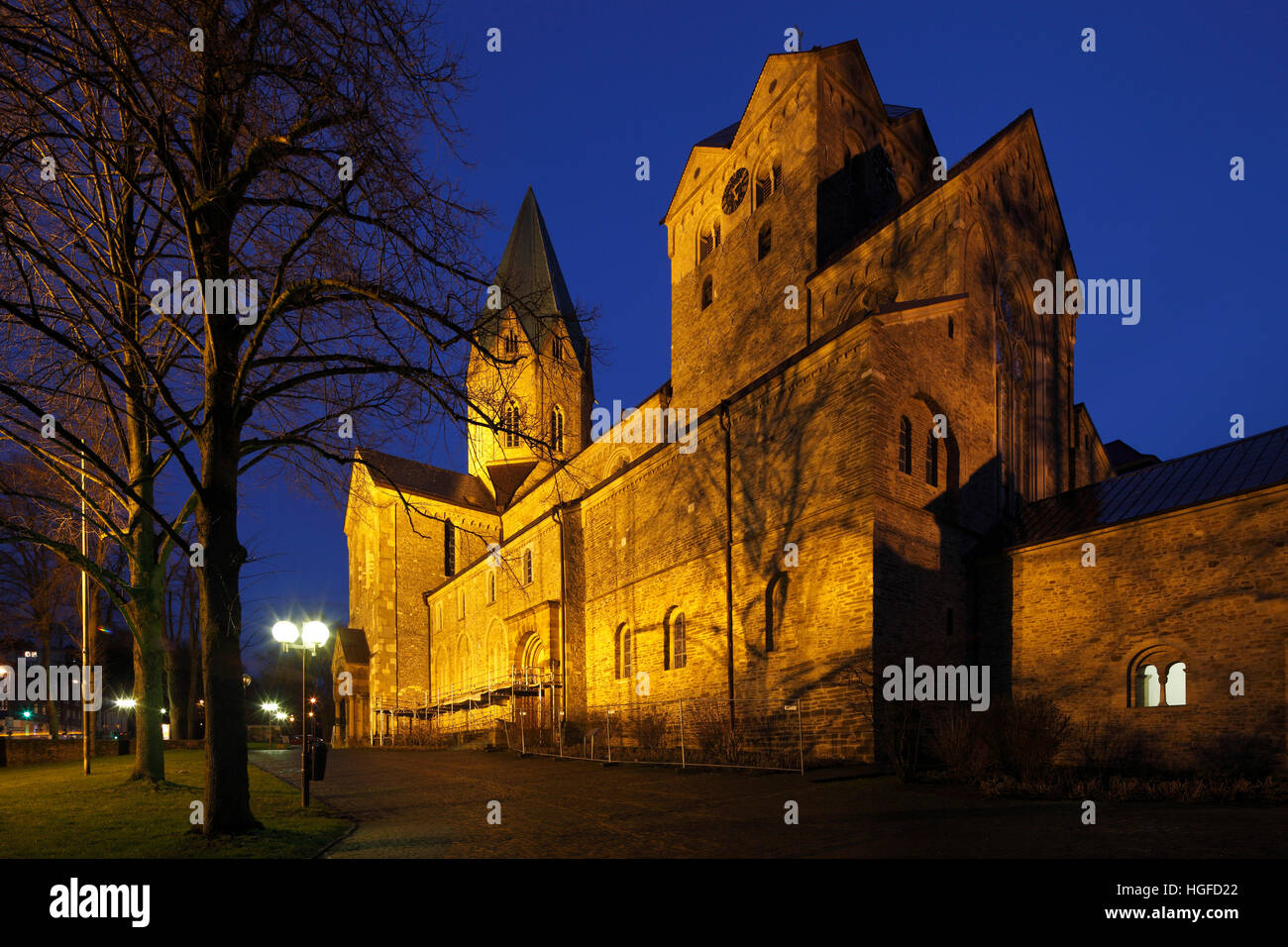 Ludgerus, basilica Essen-Werden in North Rhine-Westphalia Stock Photo