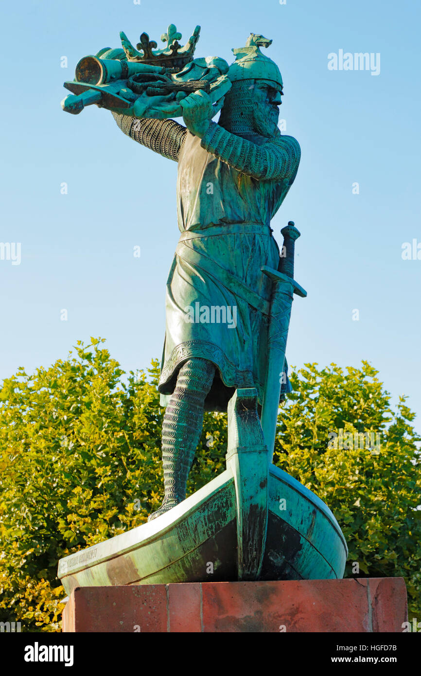 Hagen monument in Worms, Rhineland-Palatinate Stock Photo