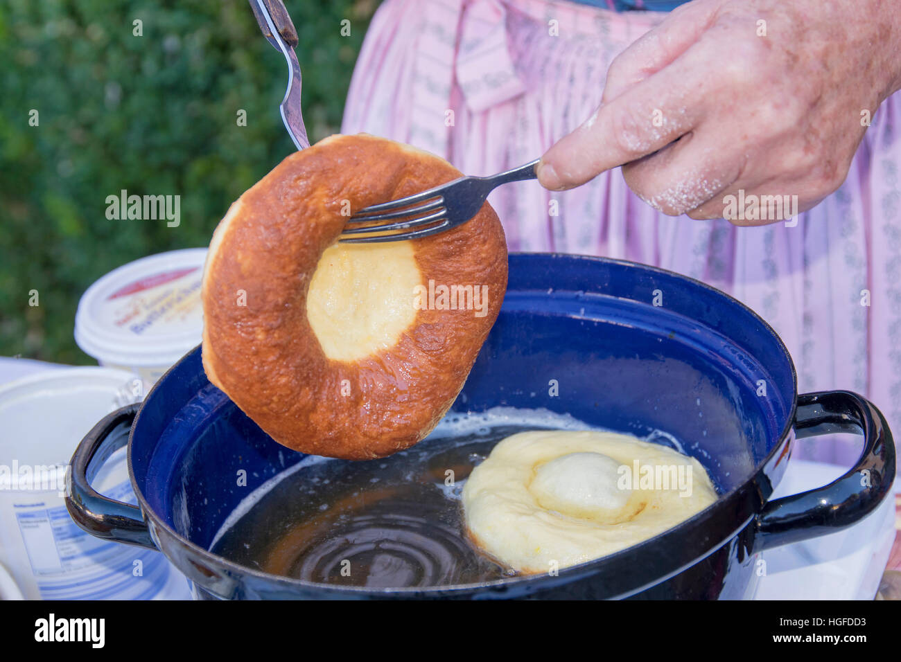 bavarian fritter, pastry, cake, Stock Photo