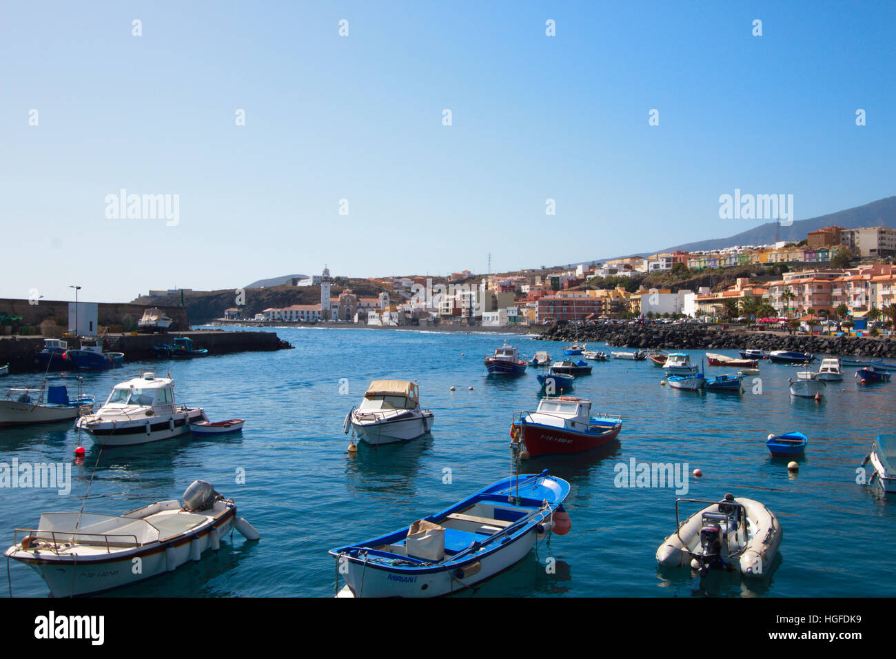 sea promenade in Candelaria Stock Photo