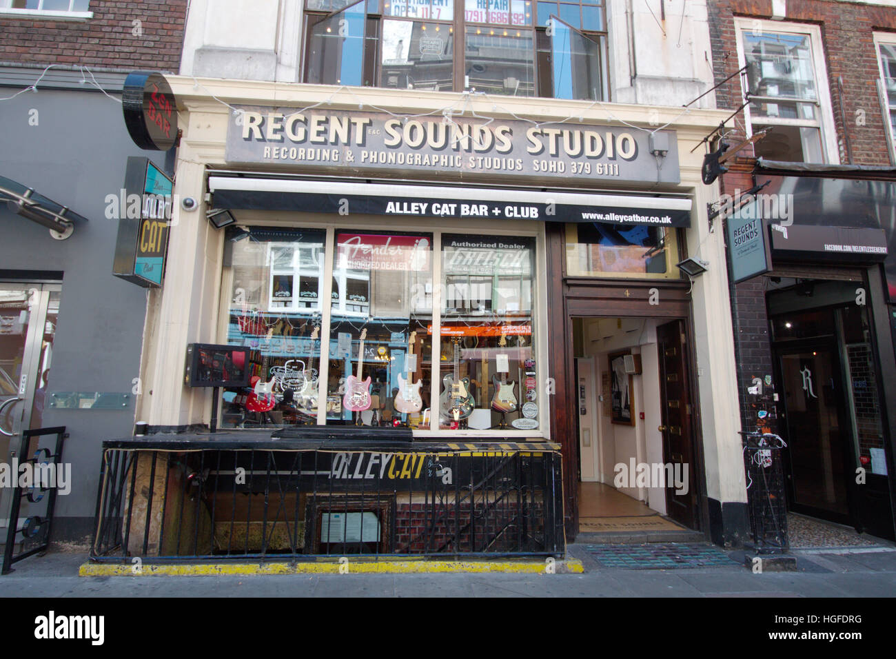 Regents Sounds Studio in London Stock Photo
