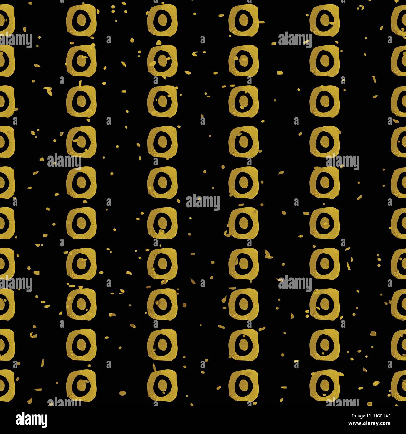 Geometric black and gold seamless pattern Stock Vector Image & Art - Alamy