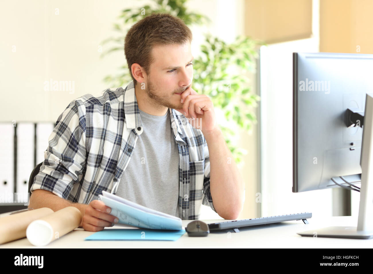 Architect occupation computer hi-res stock photography and images - Alamy