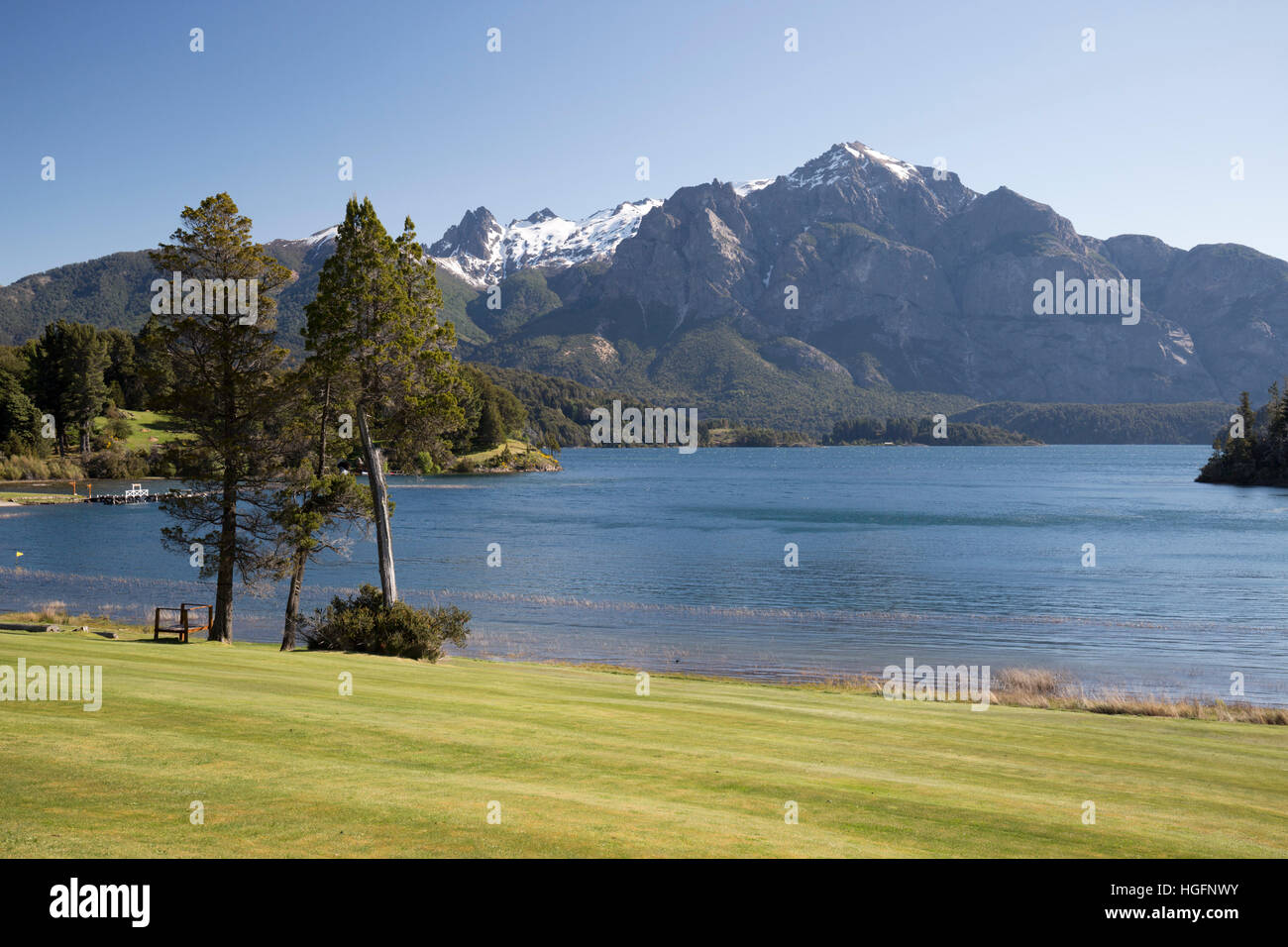 Lago Perito Moreno from Hotel Llao-Llao, Llao Llao, near Bariloche, Nahuel Huapi National Park, The Lake District, Argentina Stock Photo