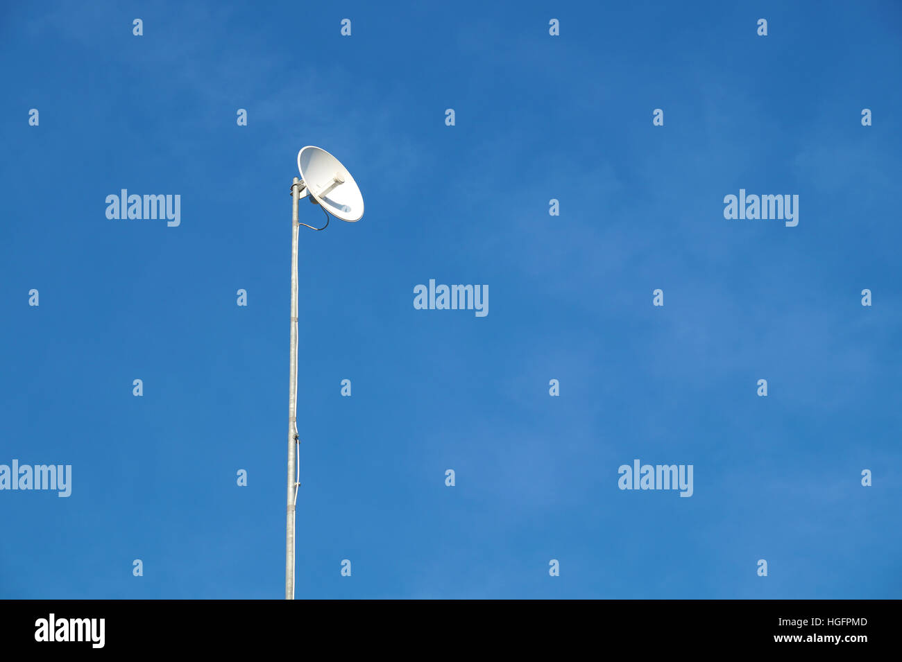Uni-directional antenna for high-speed data on the mast. Stock Photo