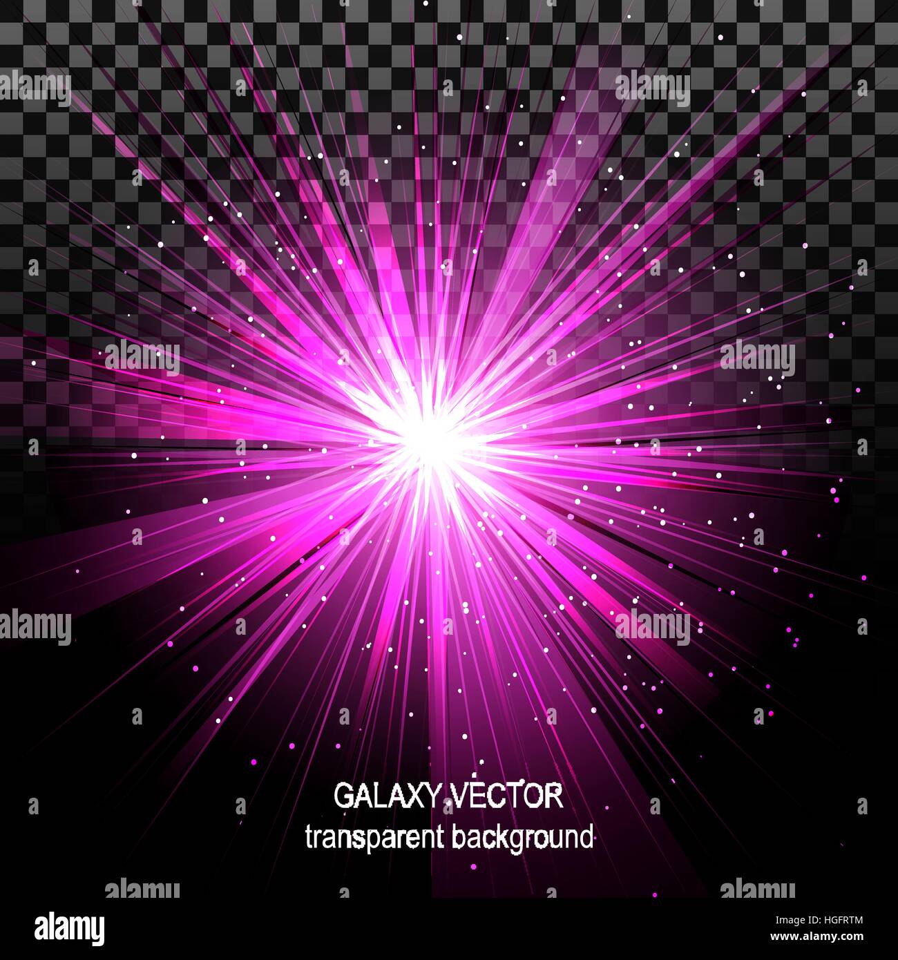 Star with rays white purple in space isolated and effect tunnel spiral ...