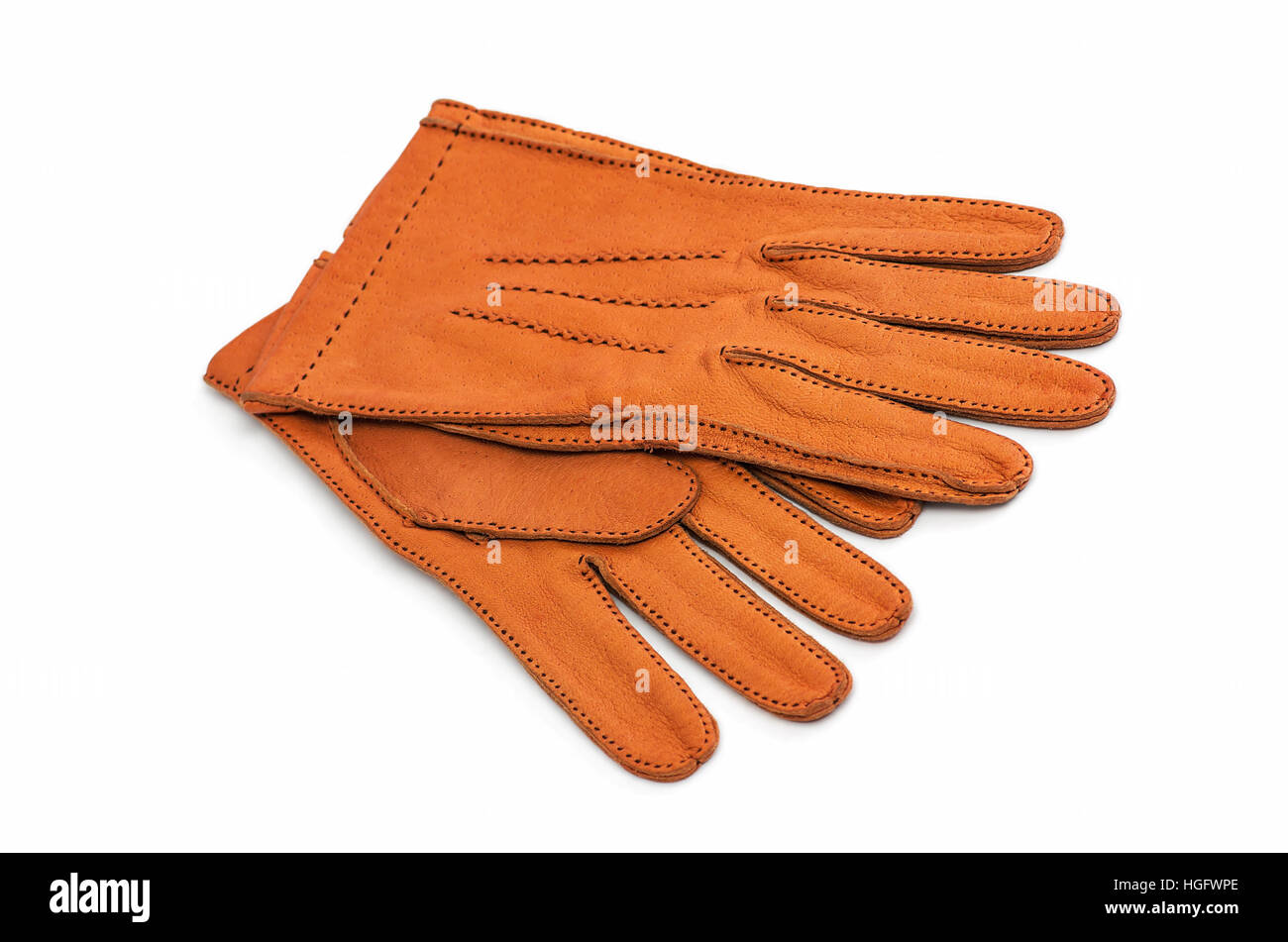 Brown Leather Gloves