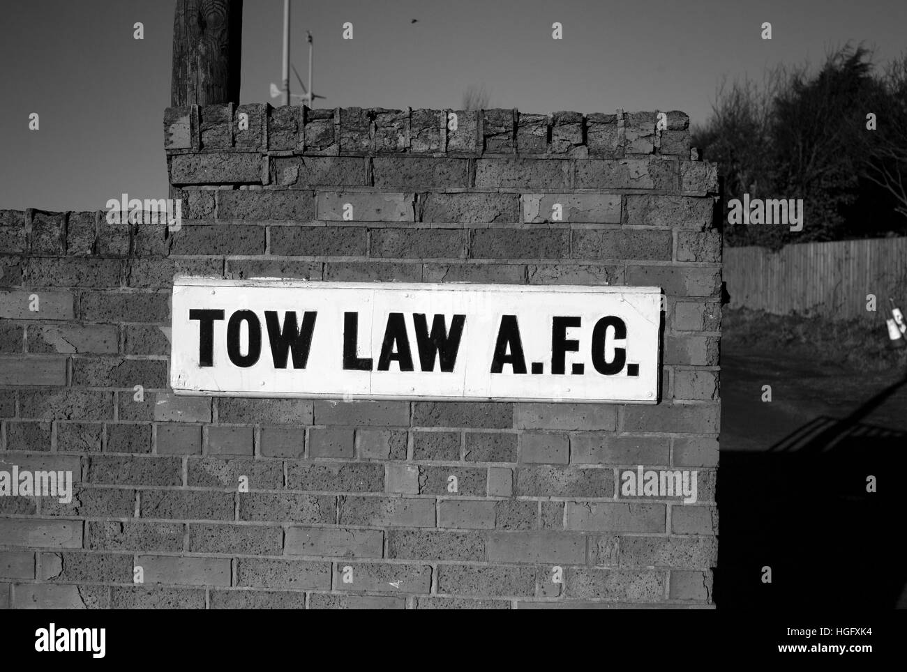 Tow Law AFC, Ironworks Road, Tow Law, County Durham Stock Photo