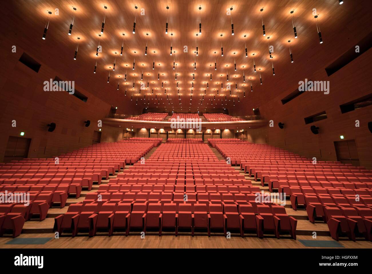 The Eur Convention Centre 'La Nuvola' by architect Massimiliano Fuksas, the Auditorium, Rome, Italy, Dec 20, 2016    Credit © Fabio Mazzarella/Sintesi Stock Photo