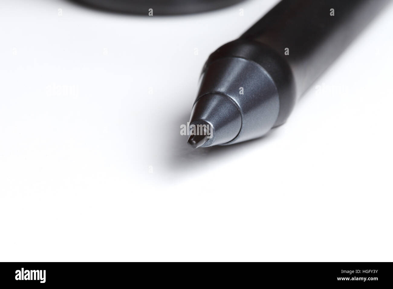 Close up shot of digital pen and nibs with penholder blured in the background Stock Photo Alamy
