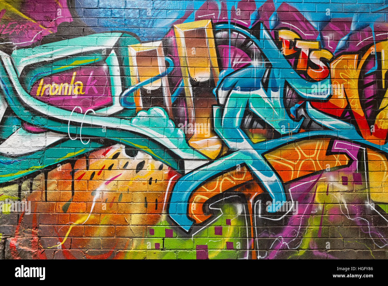 Melbourne, Australia February 2015 Street art by unidentified artist