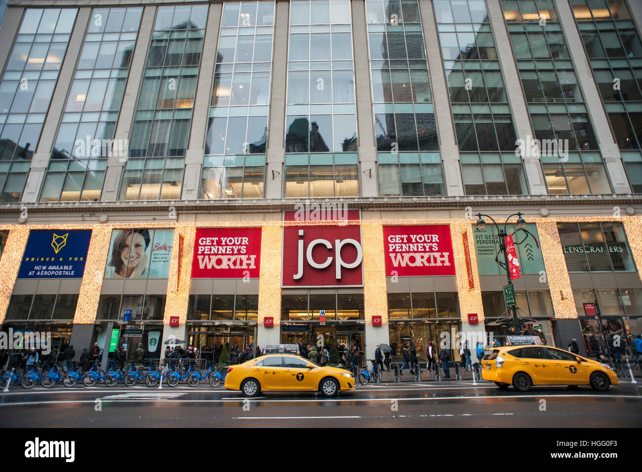 The JCPenney store in the Manhattan Mall in New York on Monday Stock