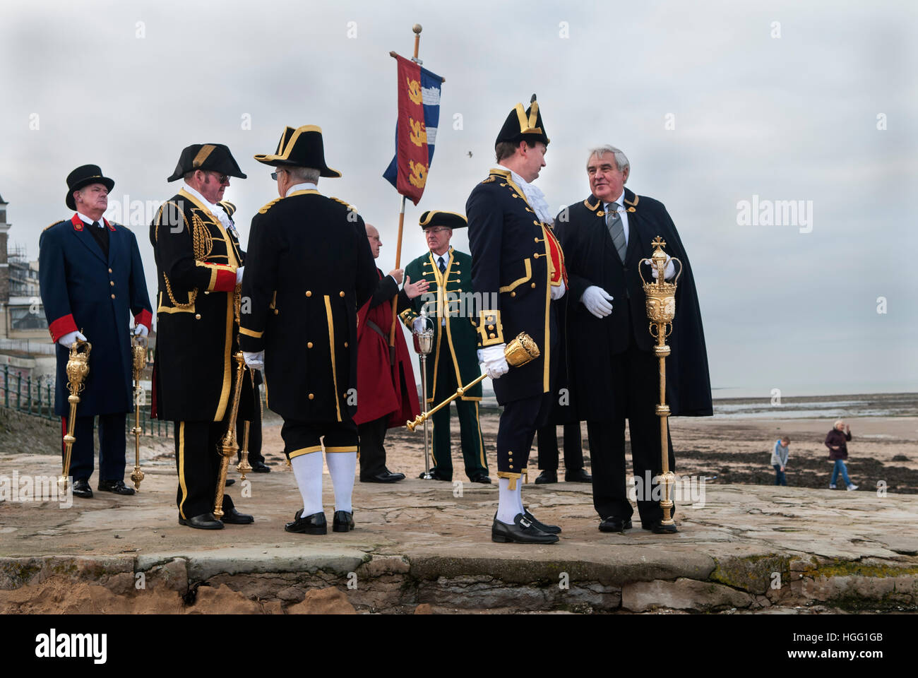 Beadles Town hall officials pomp and ceremony Margate Kent UK HOMER SYKES Stock Photo