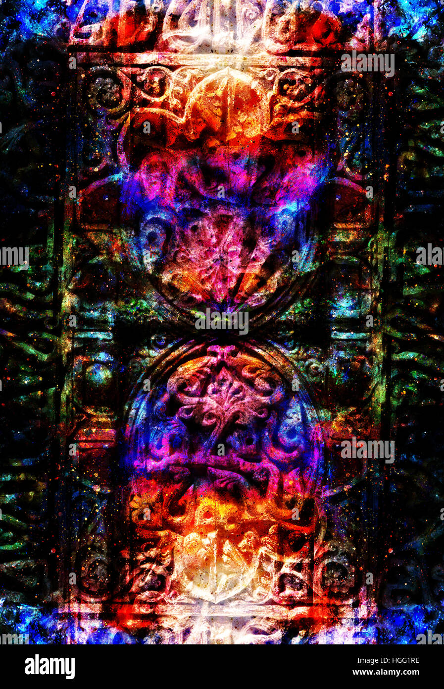 Filigrane Definition ancient ornamental structure with filigrane pattern on abstract ...