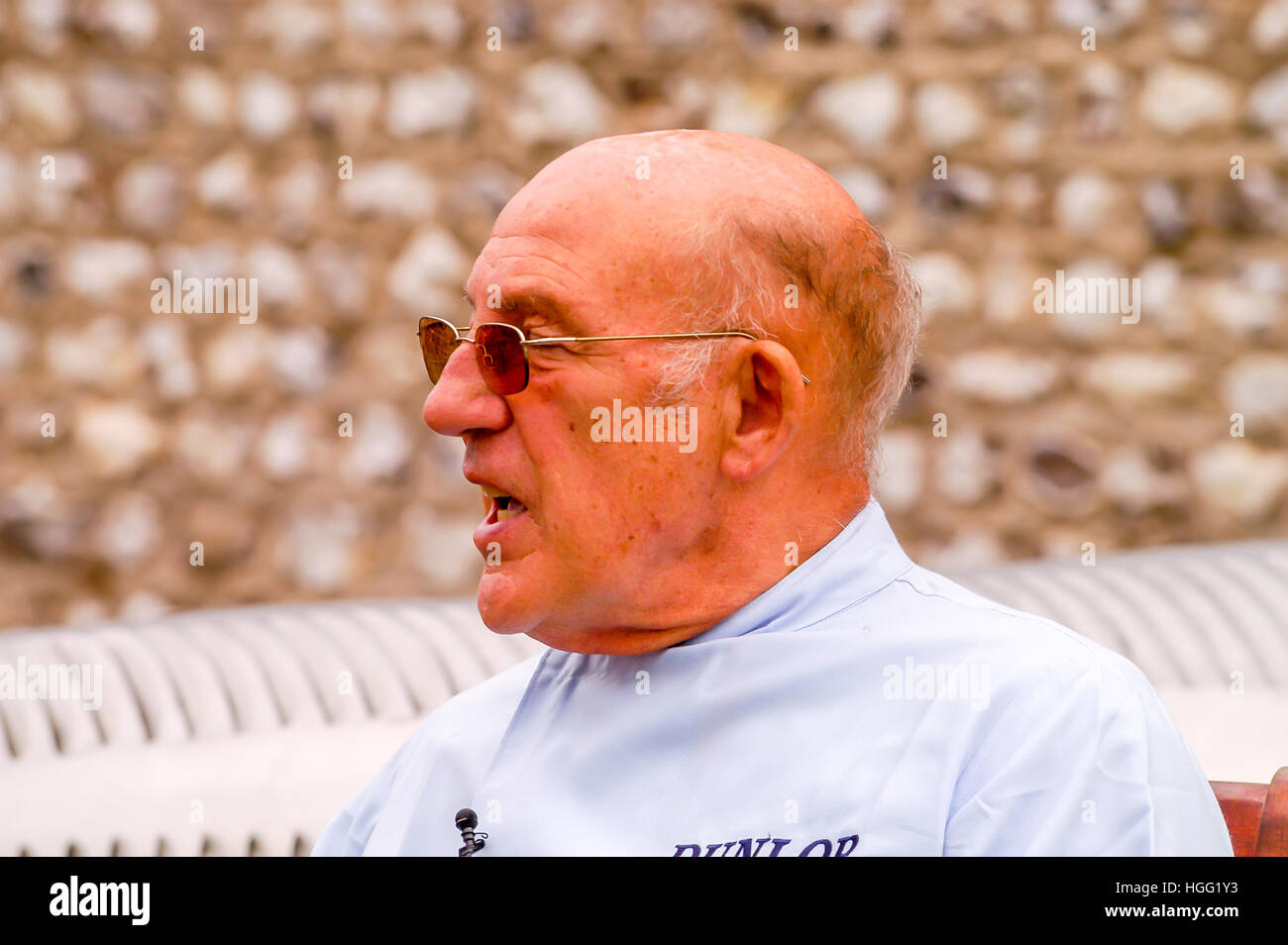 Sir Stirling Moss at Goodwood Stock Photo