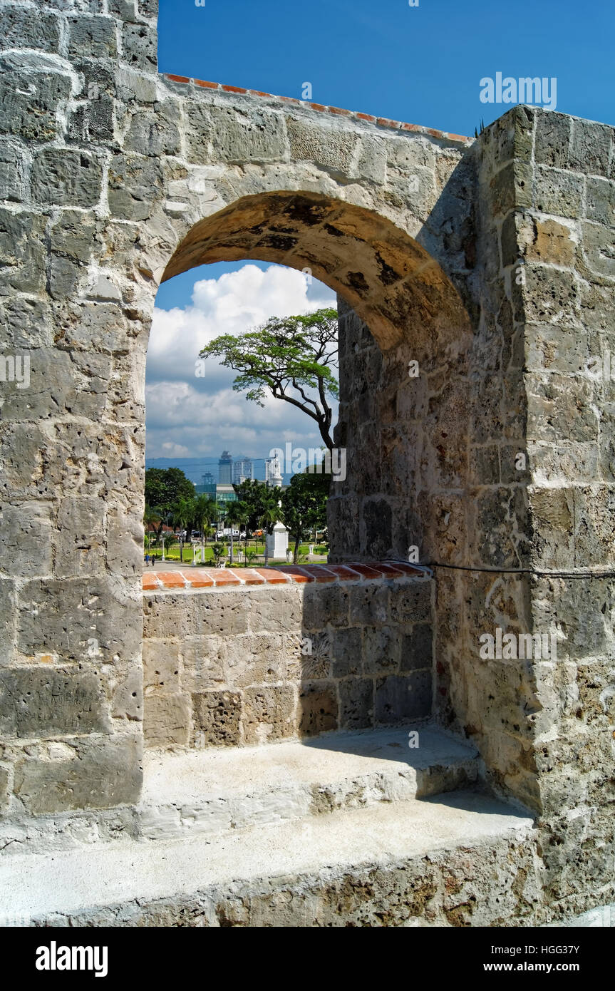 South East Asia,Philippines,Metro Cebu,Cebu City,View of Cebu City from Fort San Pedro Stock Photo