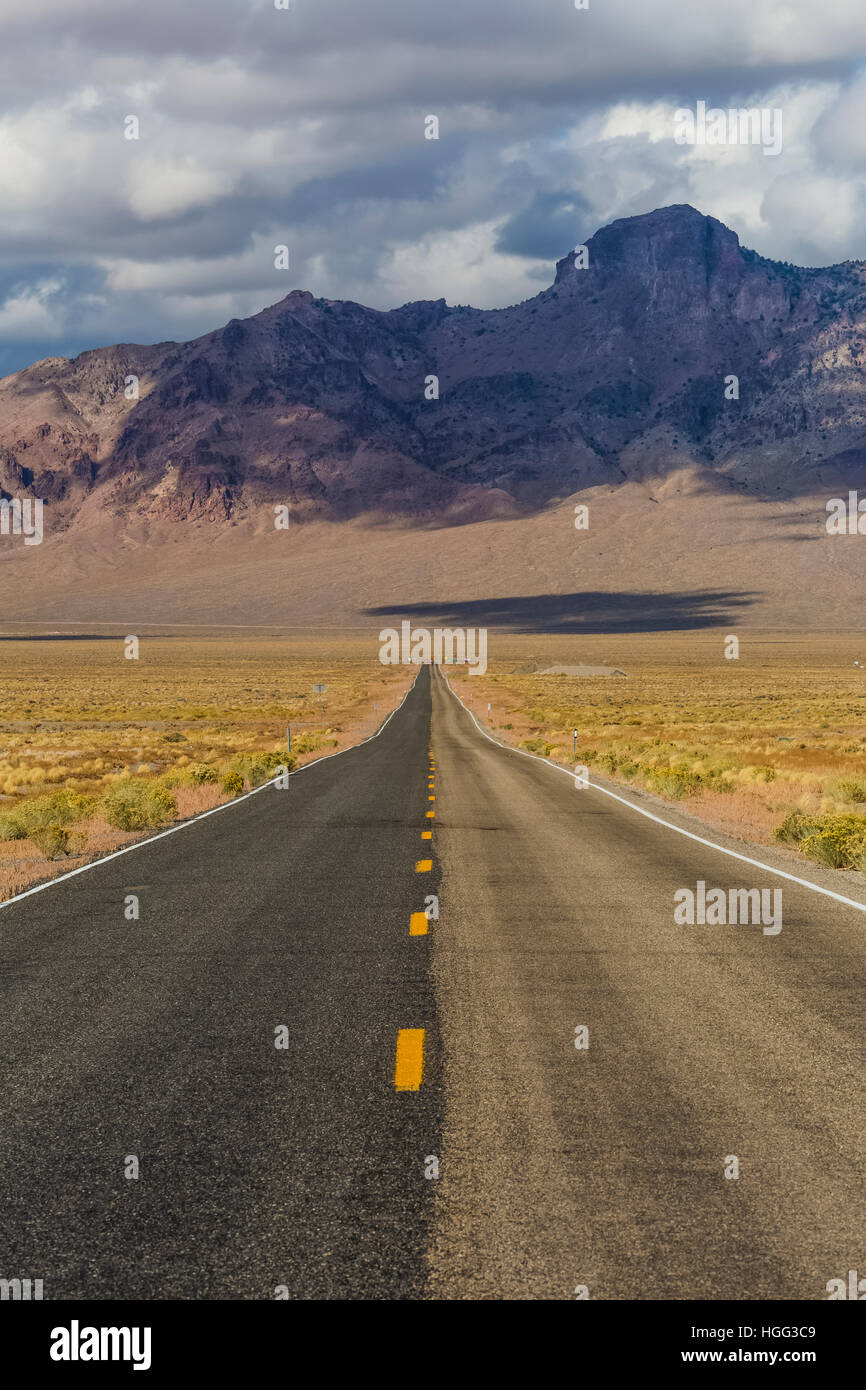 Remote Highway Remote highway in central Nevada, USA Stock Photo - Alamy