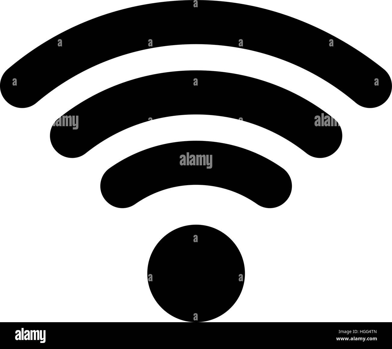 Wifi icon in flat style with shadow white background Stock Vector Image ...