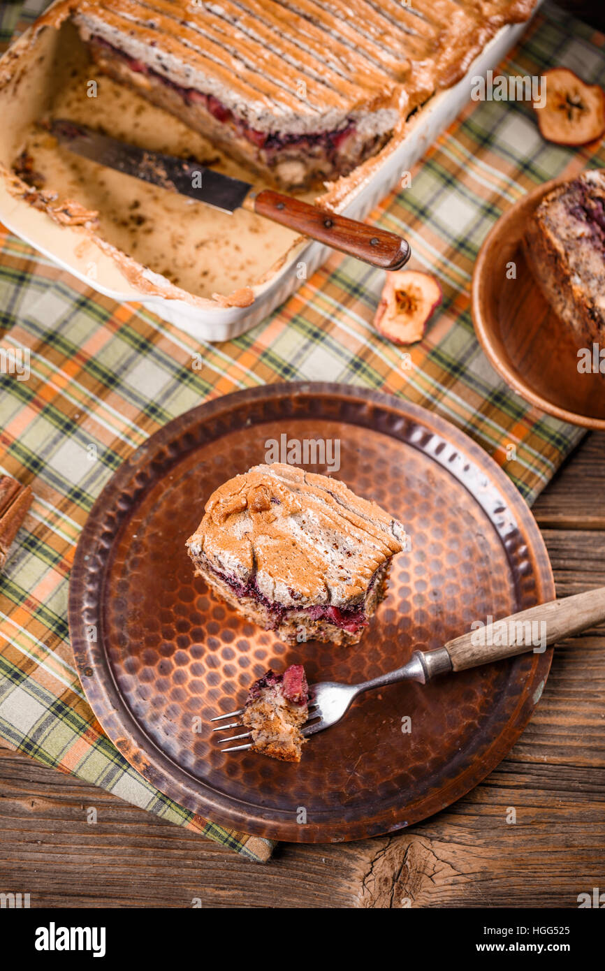 Sweet homemade bread pudding dessert Stock Photo Alamy