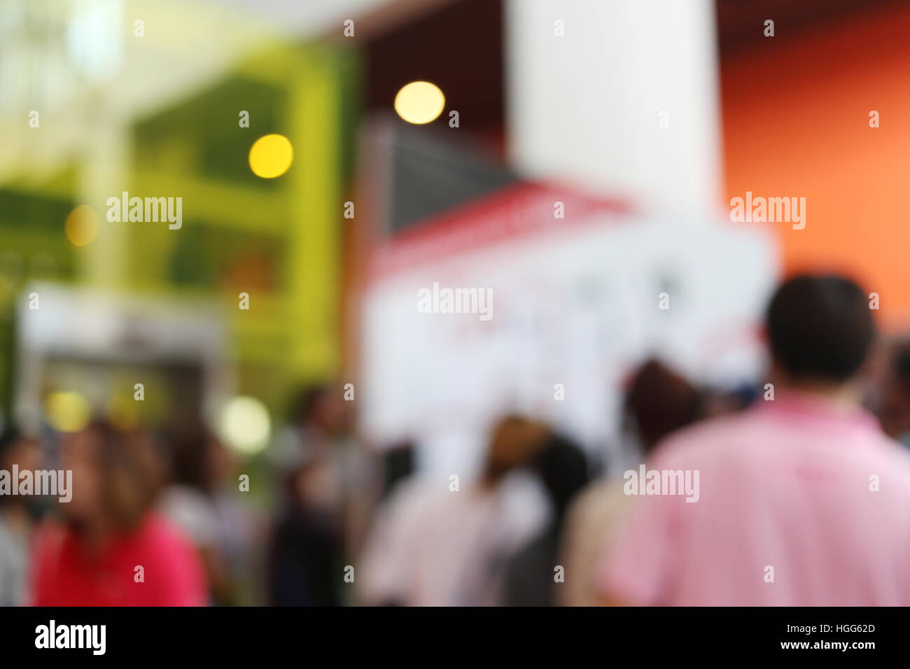 abstract blur background of people in the Shopping mall for Design backdrop of Presentation. Stock Photo