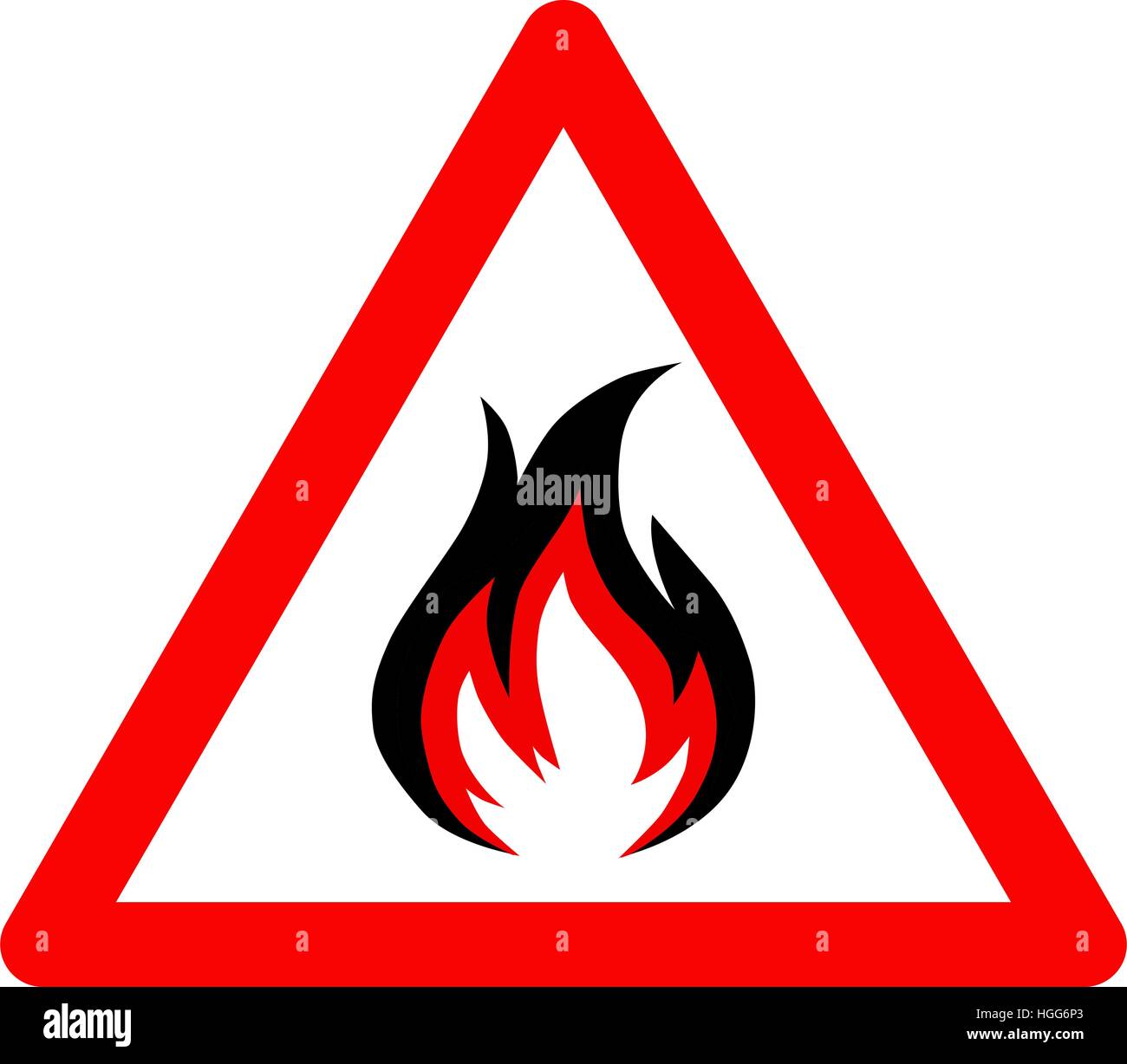 fire vector icon on white background Stock Vector Image & Art - Alamy