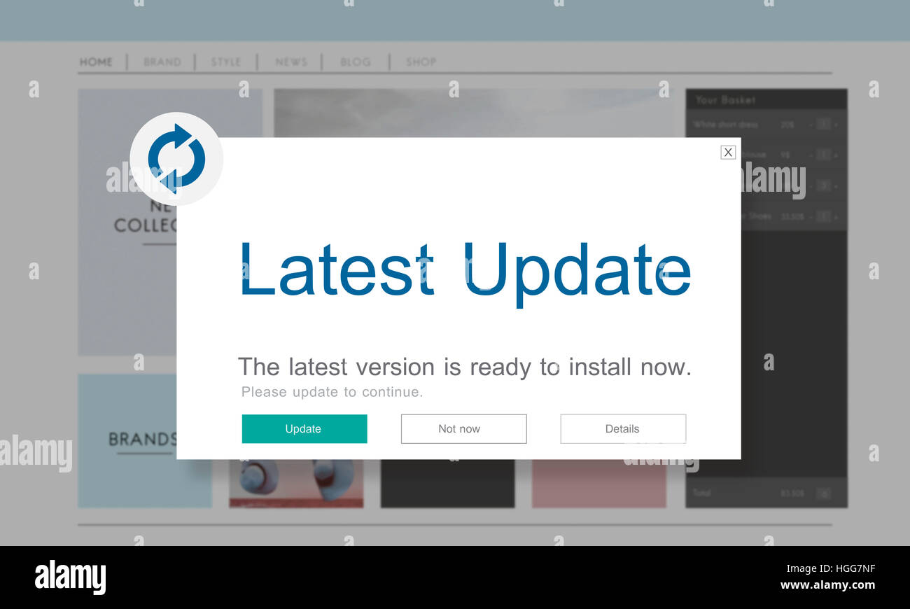 Application upgrade icon concept hi-res stock photography and images ...