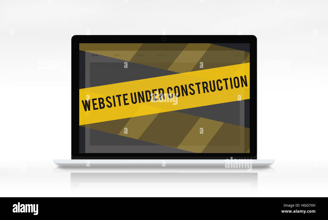 site Under Construction Error Concept Stock Photo Alamy