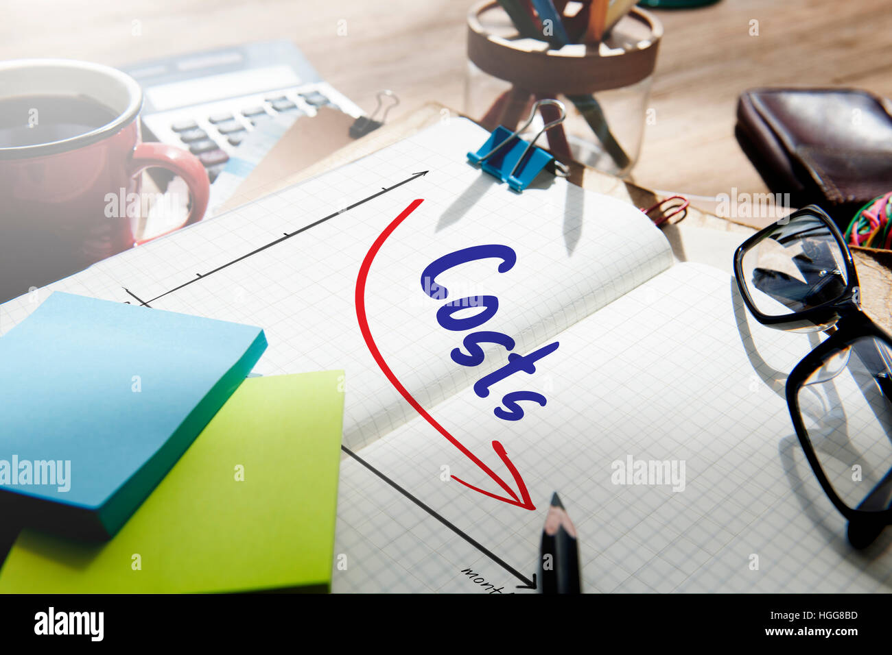 Recession Financial Risk Failure Decrease Concept Stock Photo - Alamy