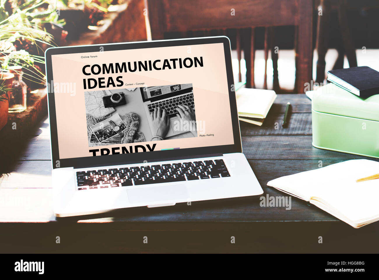 Social Media Blog Ideas Concept Stock Photo Alamy