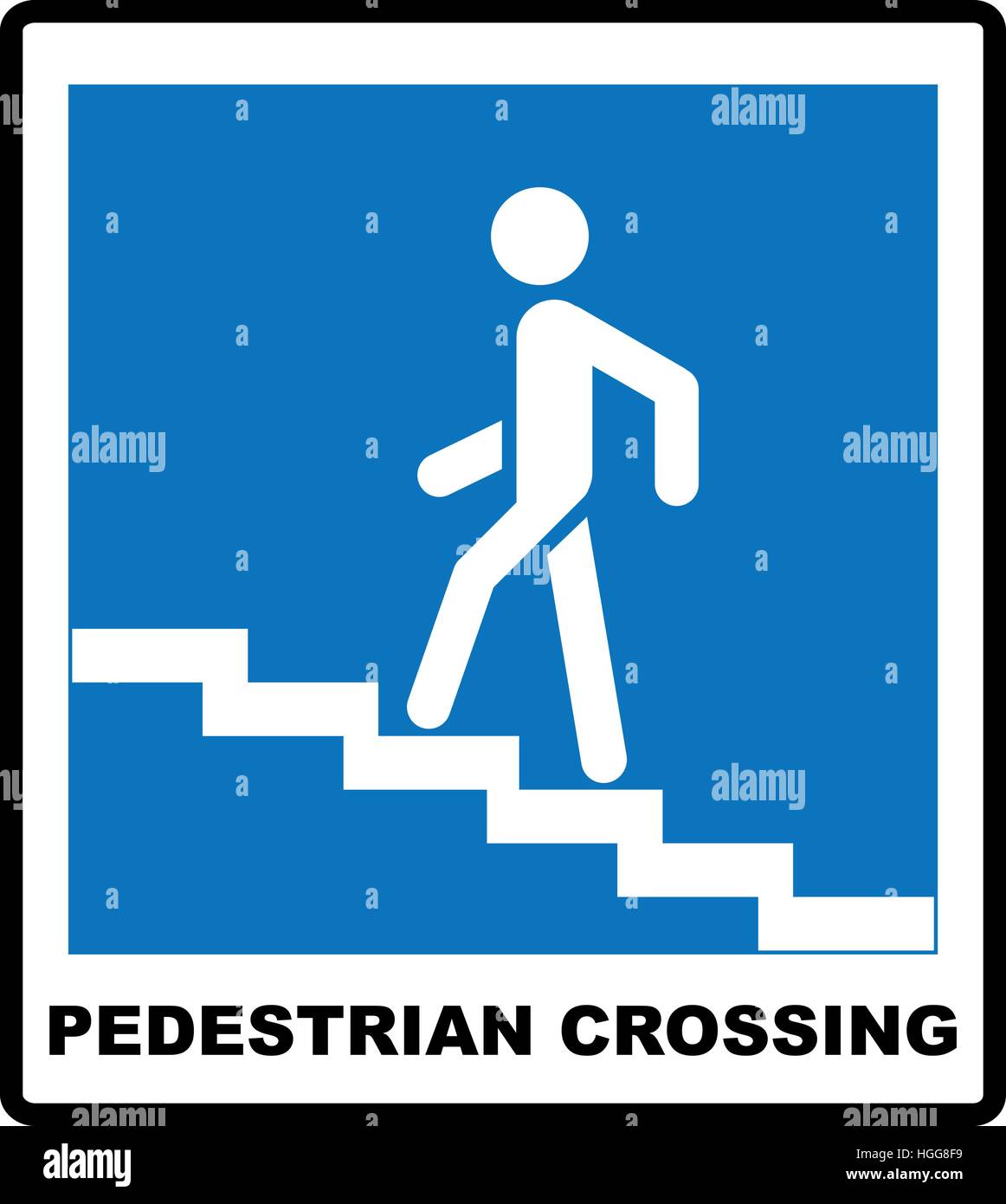Pedestrian Symbol Vector Illustration isolated on white background ...