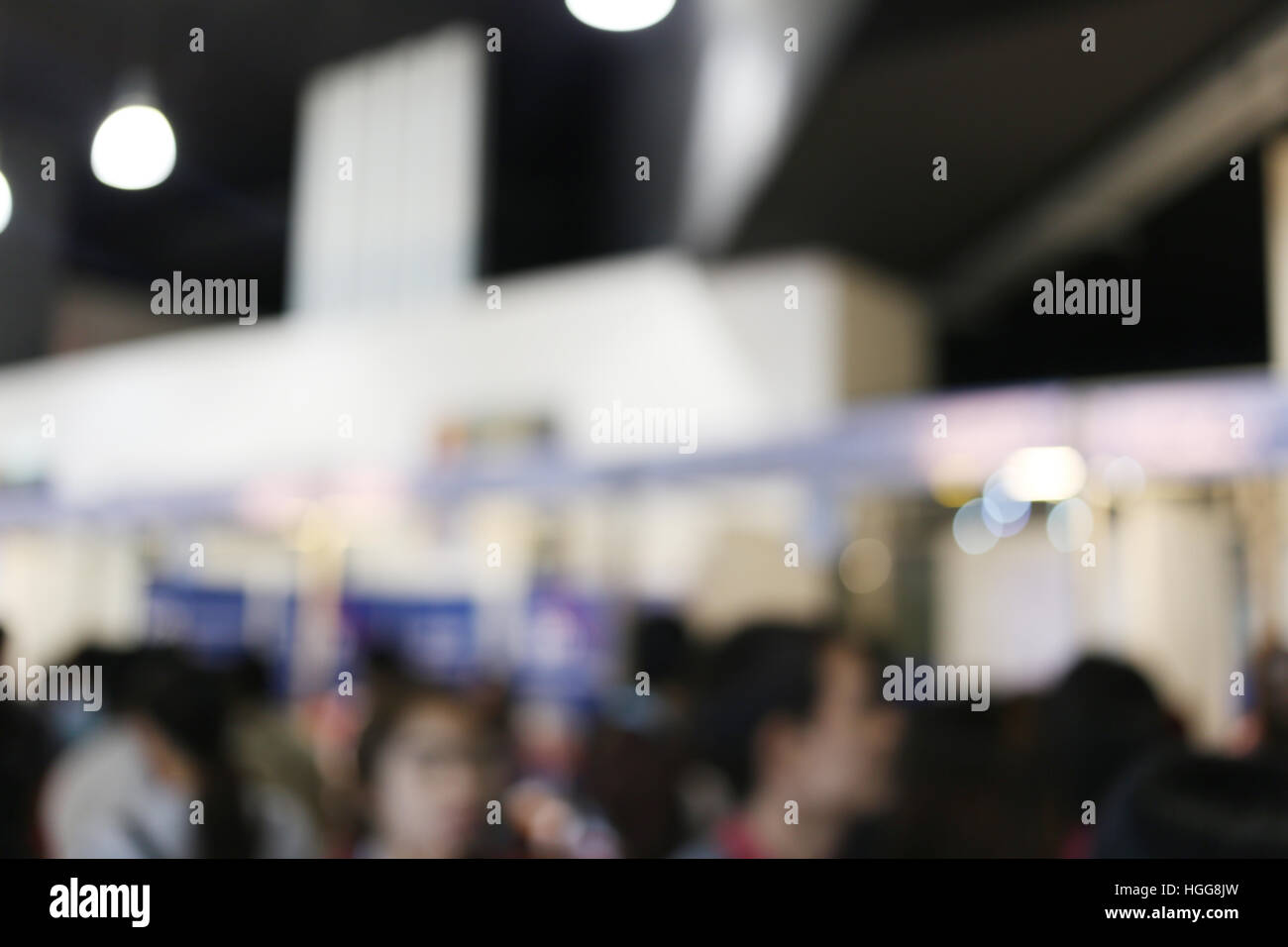 abstract blur background of people in the Shopping mall for Design backdrop of Presentation. Stock Photo