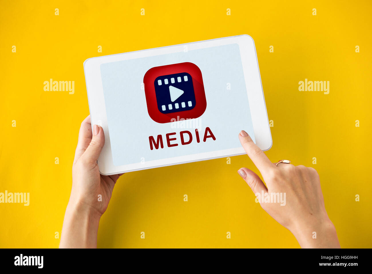 Entertainment Media Video Play Icon Stock Photo - Alamy