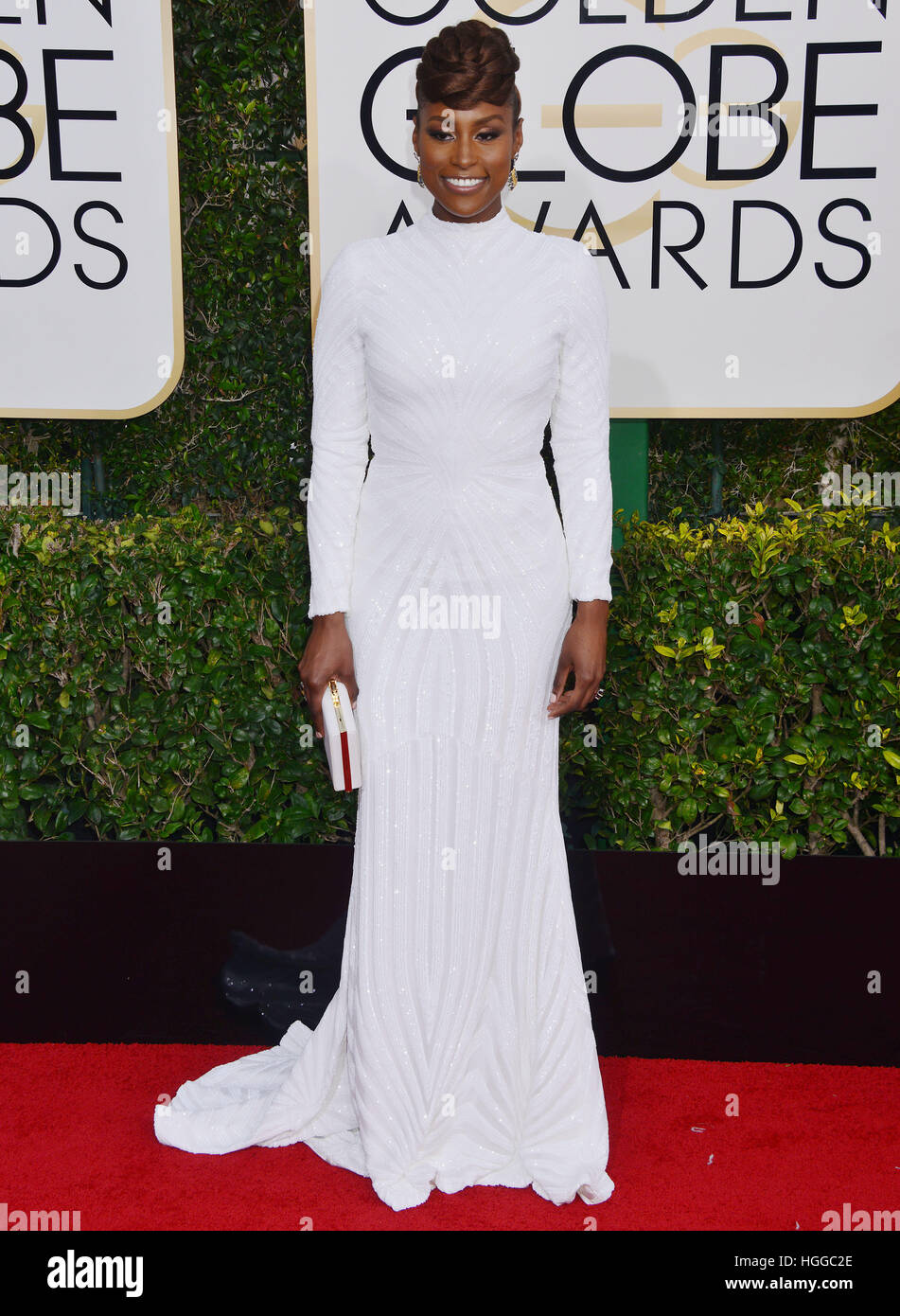 Los Angeles, USA. 08th Jan, 2017. Issa Rae 420 Press room at the 74th
