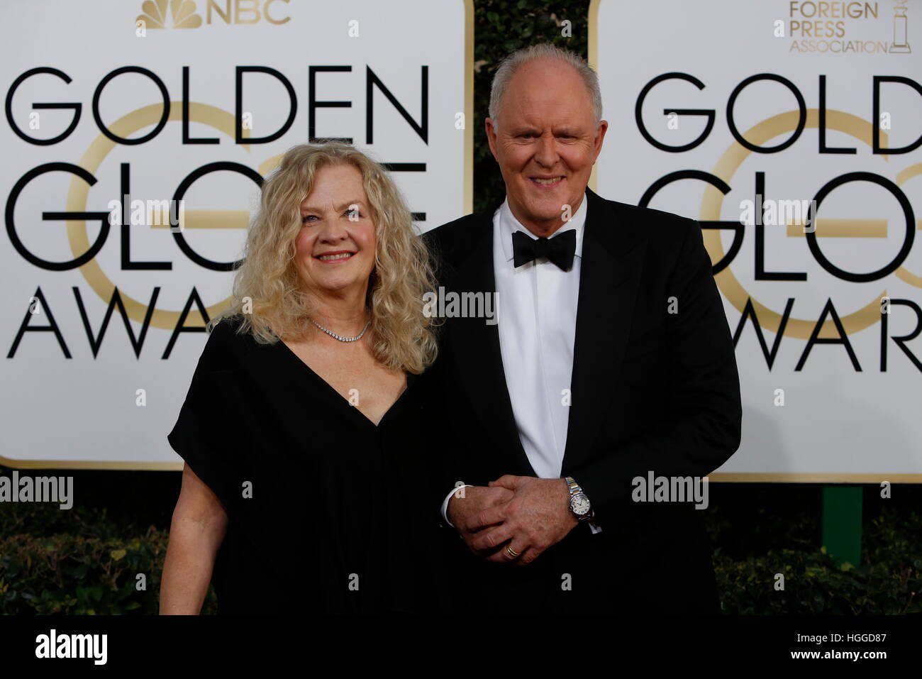 John Lithgow and Mary Yeager arrive at the 74th Annual Golden Globe