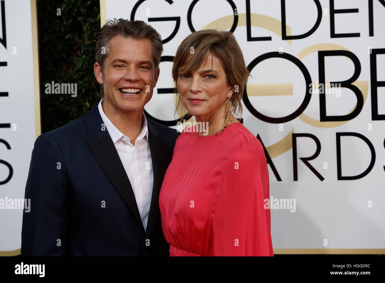 American actor Timothy Olyphant with his wife Alexis Knief