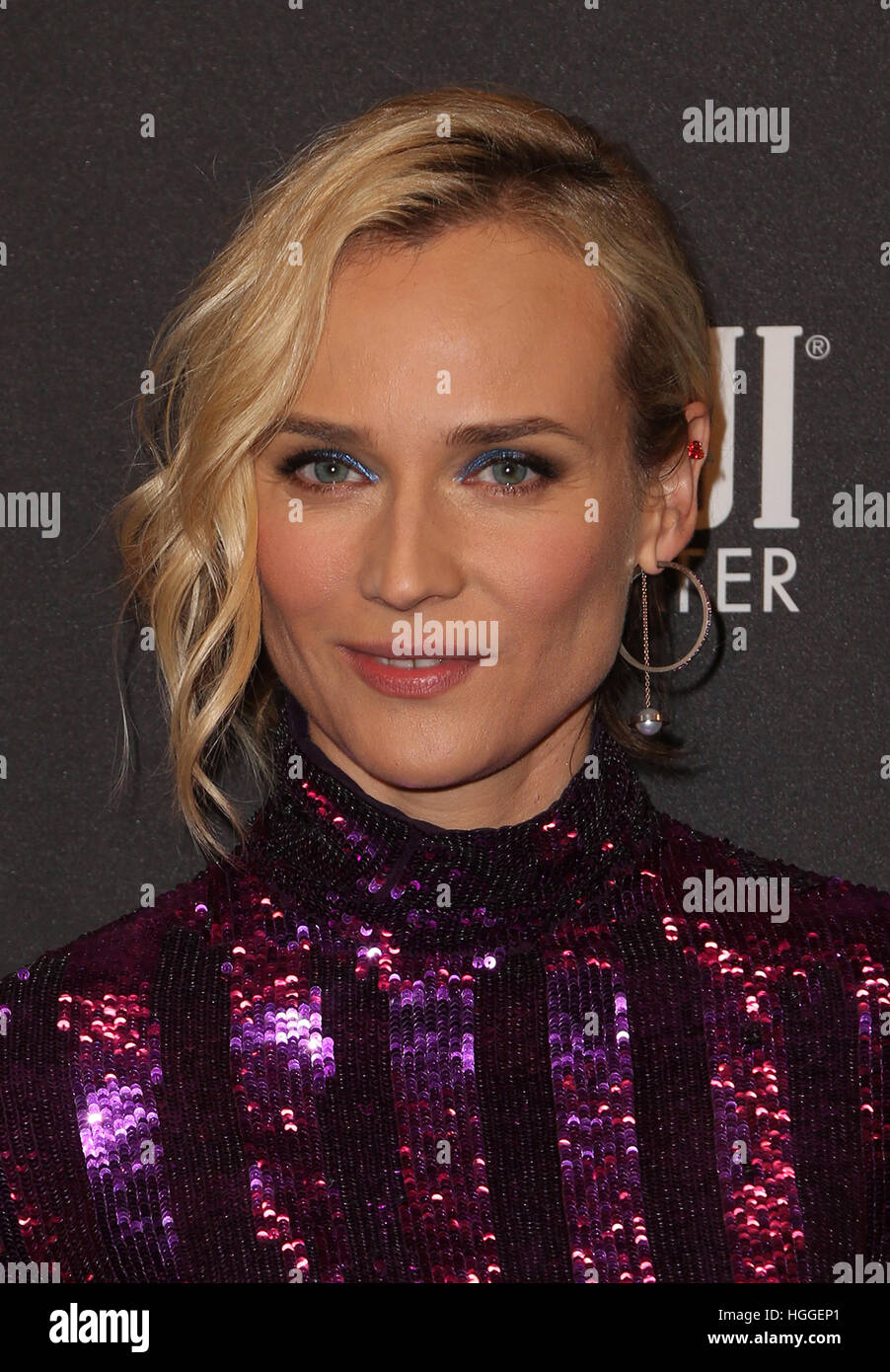 BEVERLY HILLS, CA - JANUARY 08: Diane Kruger at The Weinstein Company and Netflix Golden Globe Party at The Beverly Hilton Hotel on January 8, 2017 in Beverly Hills, California, USA. Credit: Faye Sadou/MediaPunch Stock Photo