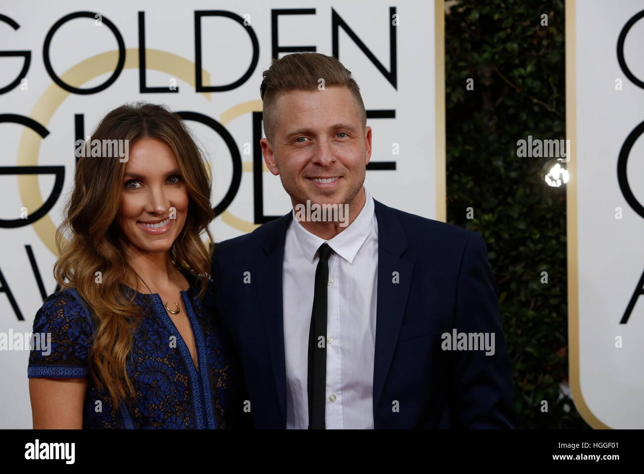 Beverly Hills, Us. 08th Jan, 2017. Genevieve Tedder and Ryan Tedder