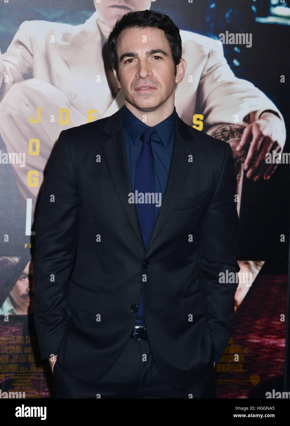 Los Angeles, USA. 09th Jan, 2017. Chris Messina arriving at the Live By Night premiere at the TCL Chinese Theatre in Los Angeles. January 9, 2017. © Gamma-USA/Alamy Live News Stock Photo