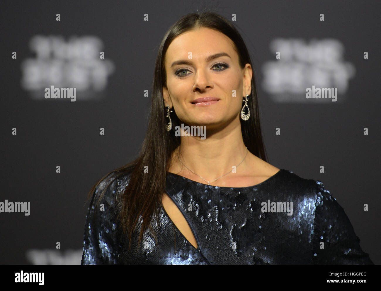 Zurich, Switzerland. 9th Jan, 2017. Russian former pole vaulter Yelena ...