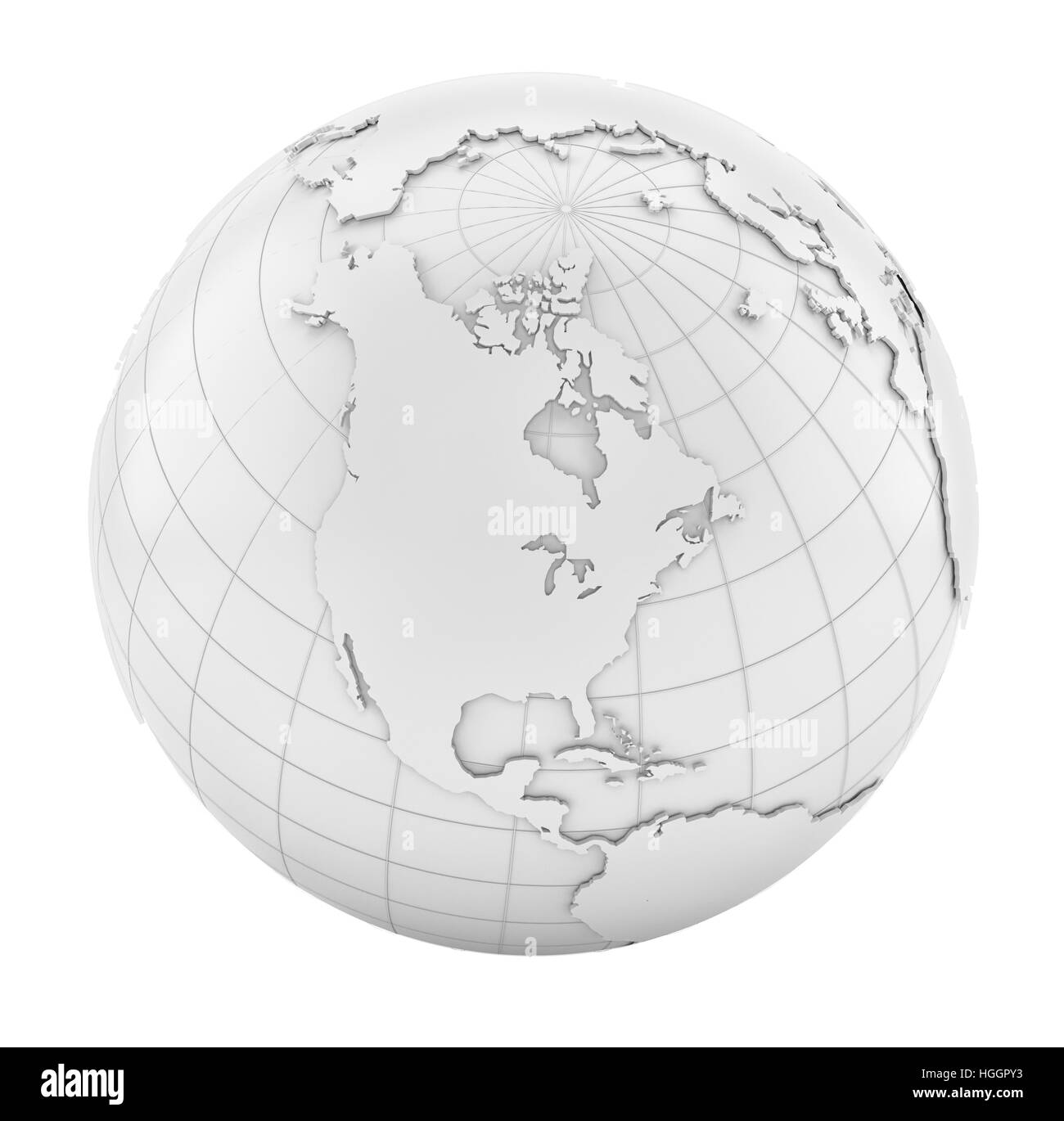 White Earth Globe Stock Photo Alamy